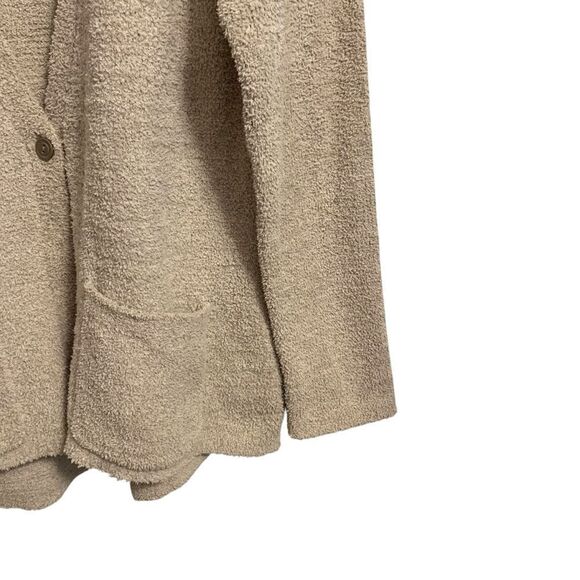 J. Jill Pure Jill Tan Fuzzy Single Button Cardigan Size Small NWT - Picture 5 of 7